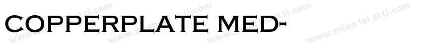 copperplate med字体转换